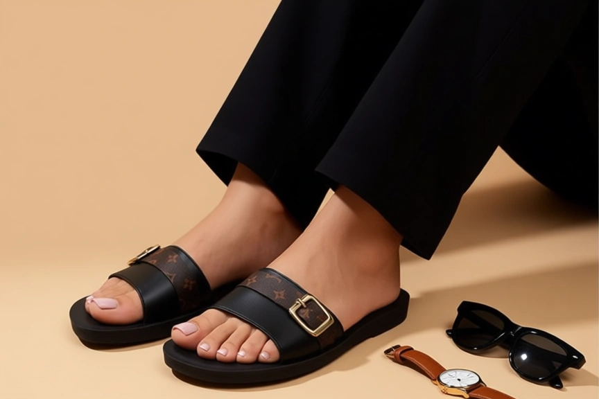 صندل چرم مصنوعی LV